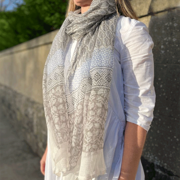 Summer Organza Scarf Taupe