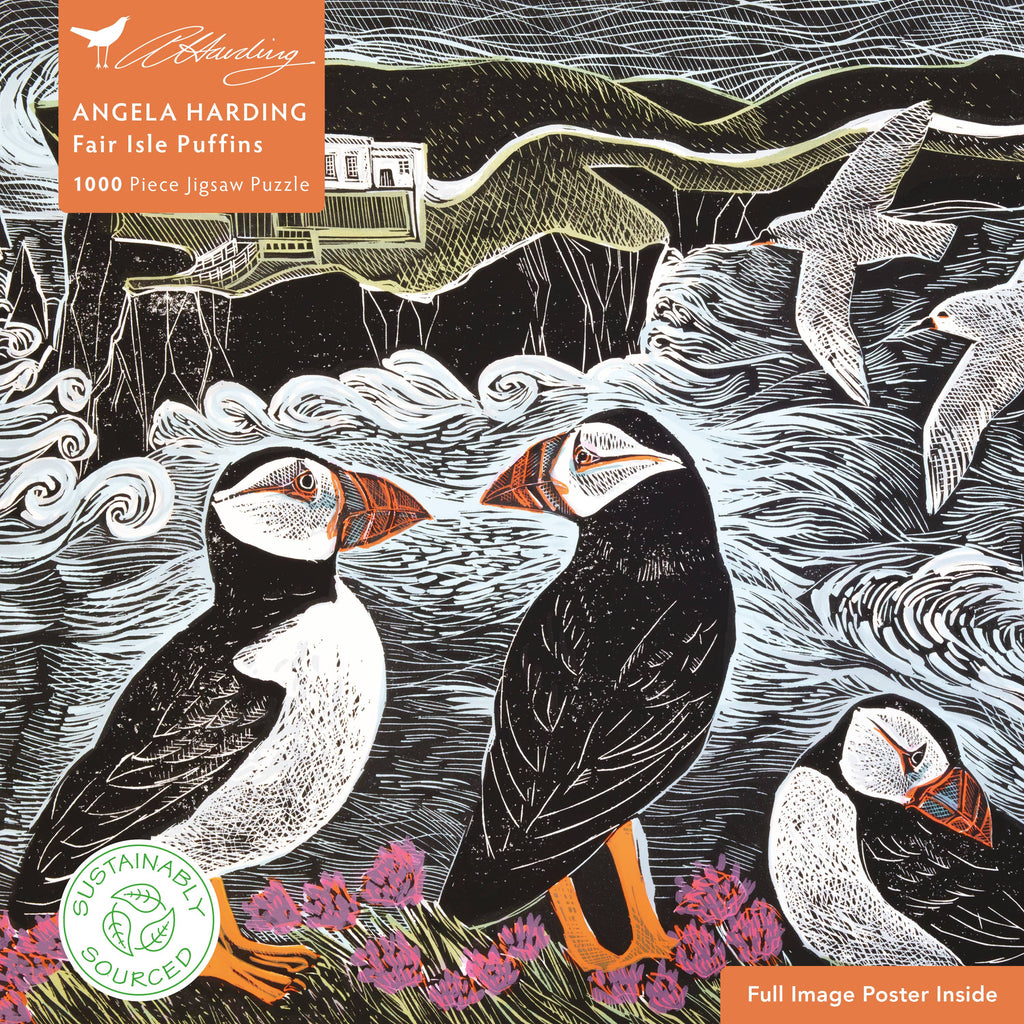 Adult Sustainable Jigsaw Puzzle Angela Harding: Fair Isle Pu