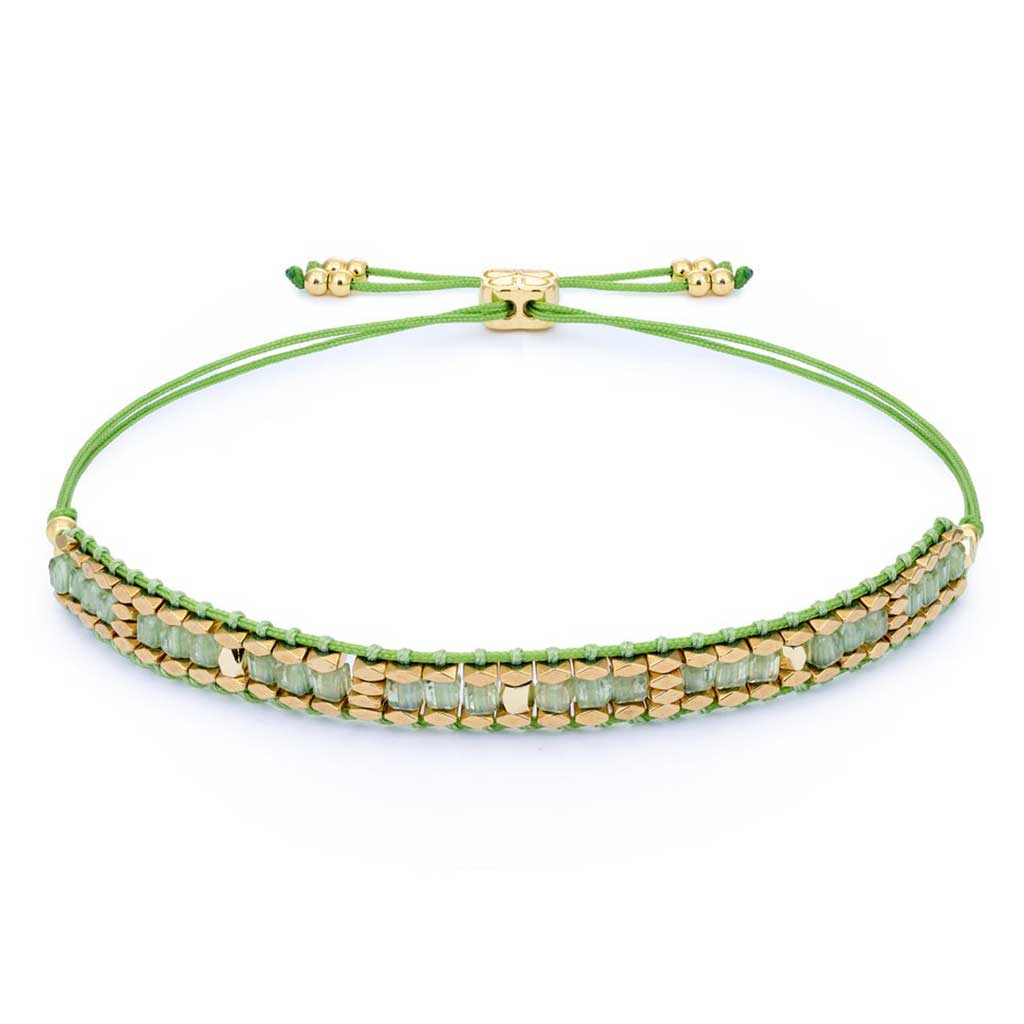 Anastasia Green Apatite Gold Bracelet