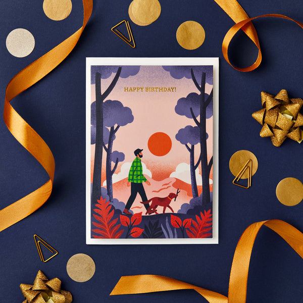 Dog Walker Birthday  Card