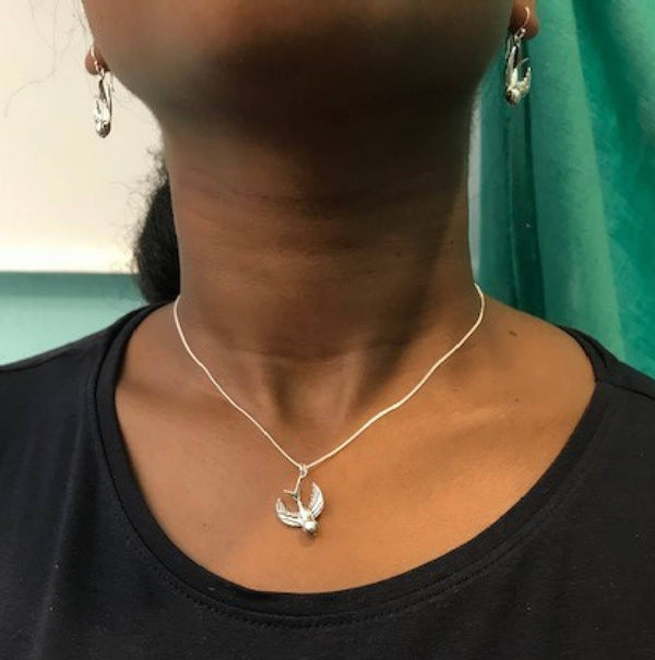Sterling Silver Swallow Necklace