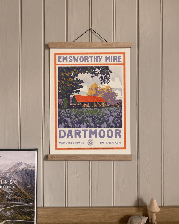 Vintage Visit Dartmoor Emsworthy Mire Print