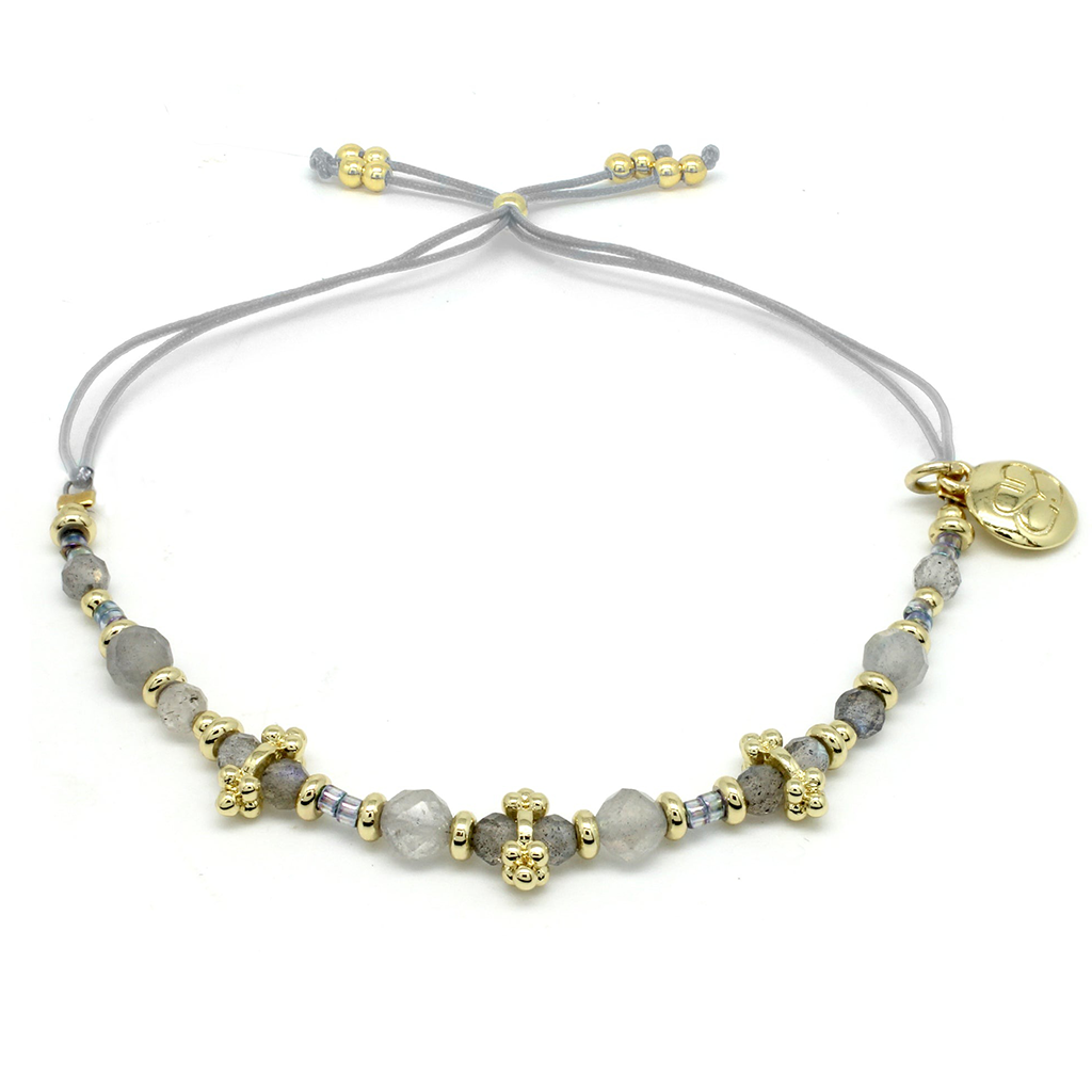 Moxie Labradorite Gold Bracelet