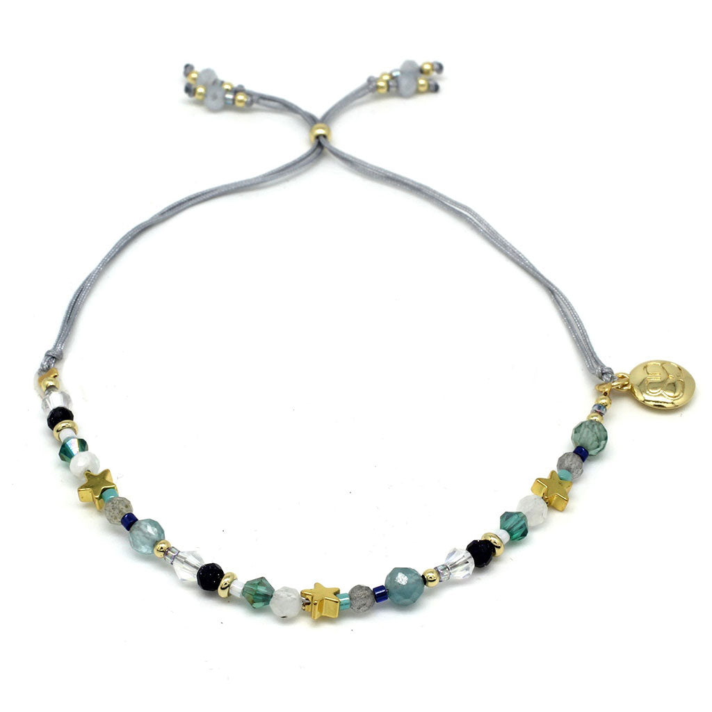 Comet AB Gemstone Gold Bracelet