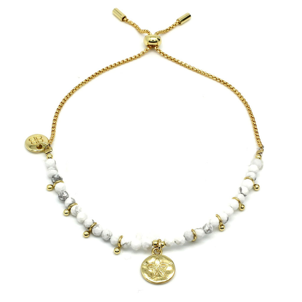 Serasa Gold & White Charm Bracelet