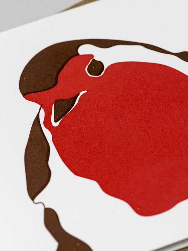 Robin Letterpress Card