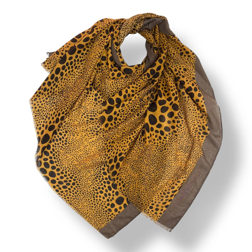 Leopard dots print scarf