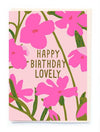 Wild Flowers Birthday Card - Special Pink Print