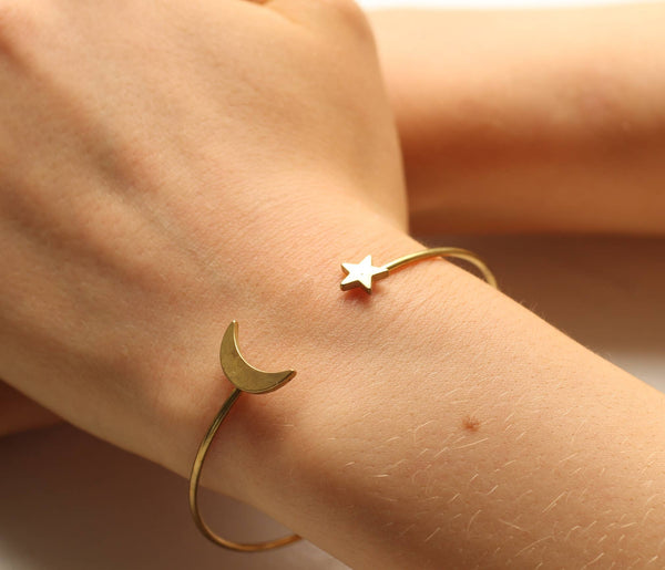 Star and Moon Wrap Bracelet