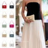 Italian Genuine Leather Small Flap Shoulder Crossbody Bag