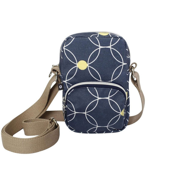 Copenhagen Oil Cloth Crossbody Mini Pouch Navy