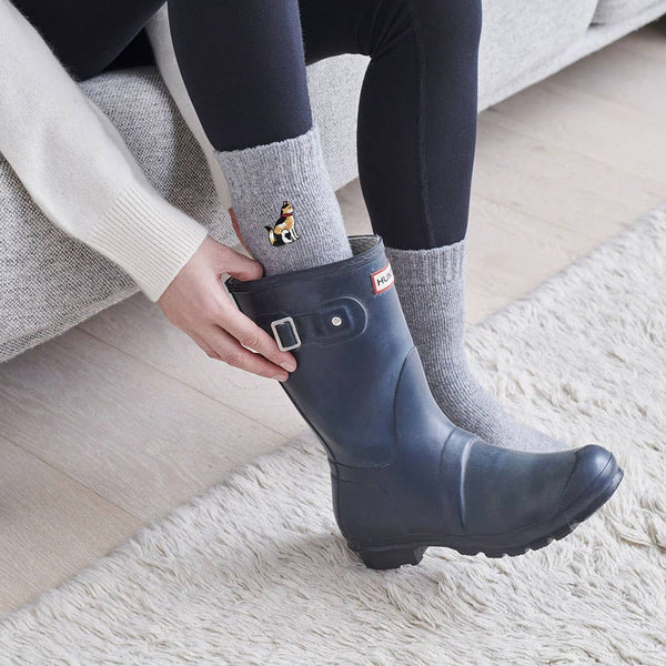 Tortoiseshell Cat Wool Socks