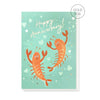 Lobsters Anniversary Card