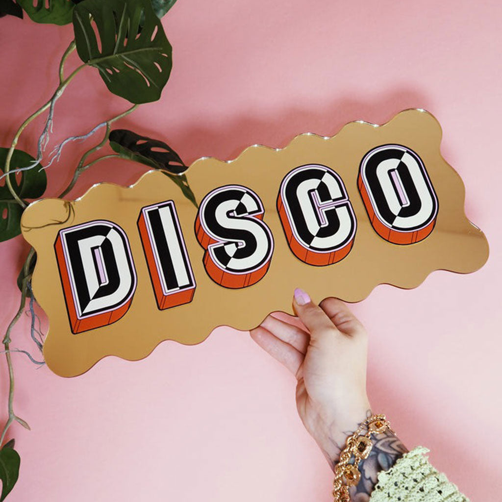 Disco Mirror Sign