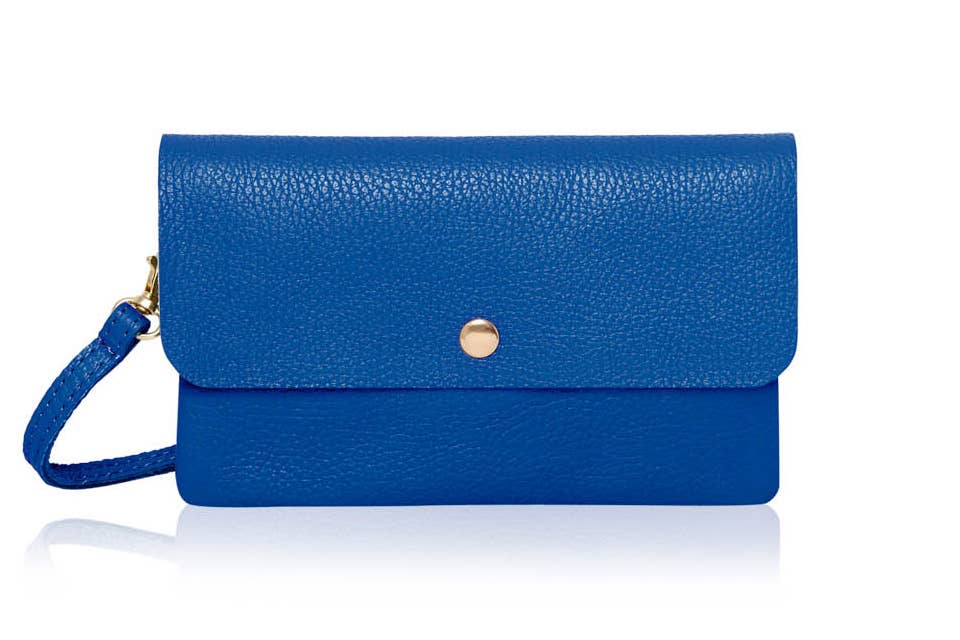 Italian Leather Classic Small Messenger Crossbody Bag