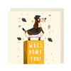 Well Done Graduation Greeting Card | Funny Dog Graduation
