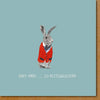 Grey Hare Greeting Card