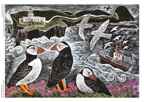 Adult Sustainable Jigsaw Puzzle Angela Harding: Fair Isle Pu