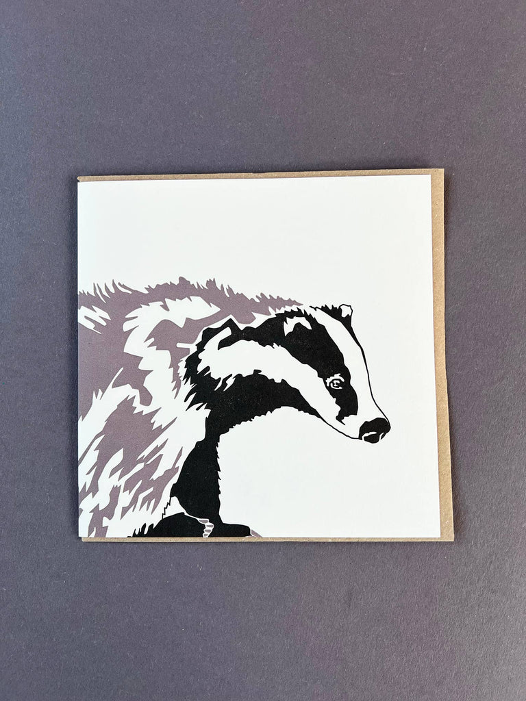 Badger Letterpress Card