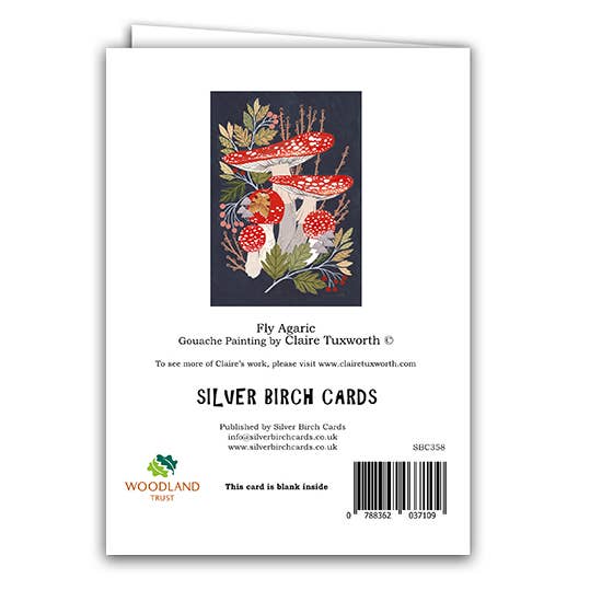 Fly Agaric Toadstool Card