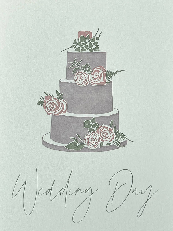Wedding Cake Letterpress Card | Wedding Card