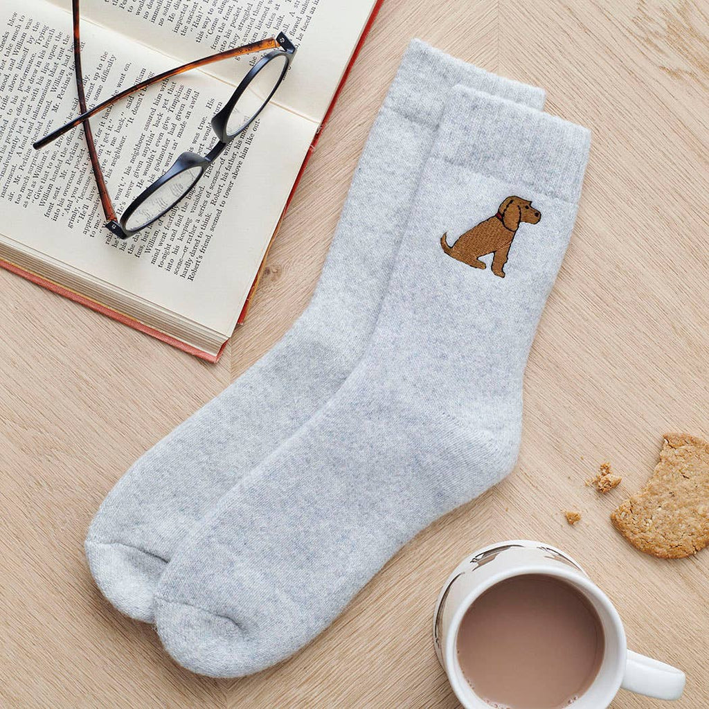 Dog Walking socks -  Cocker Spaniel (Golden)