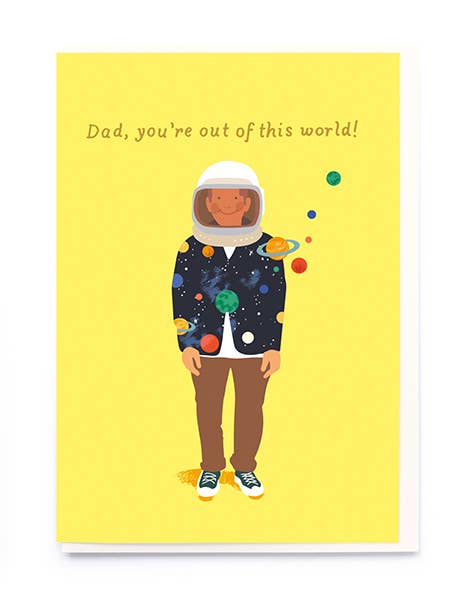 Out of this world father's day card