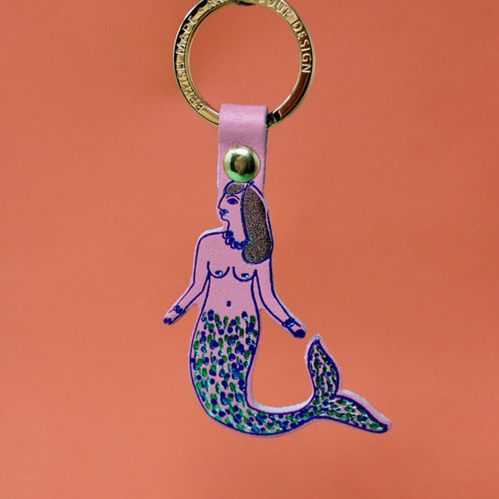 Mermaid Key Fob Pink
