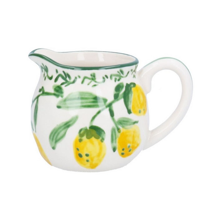 Artisan Lemon Stoneware Creamer Jug