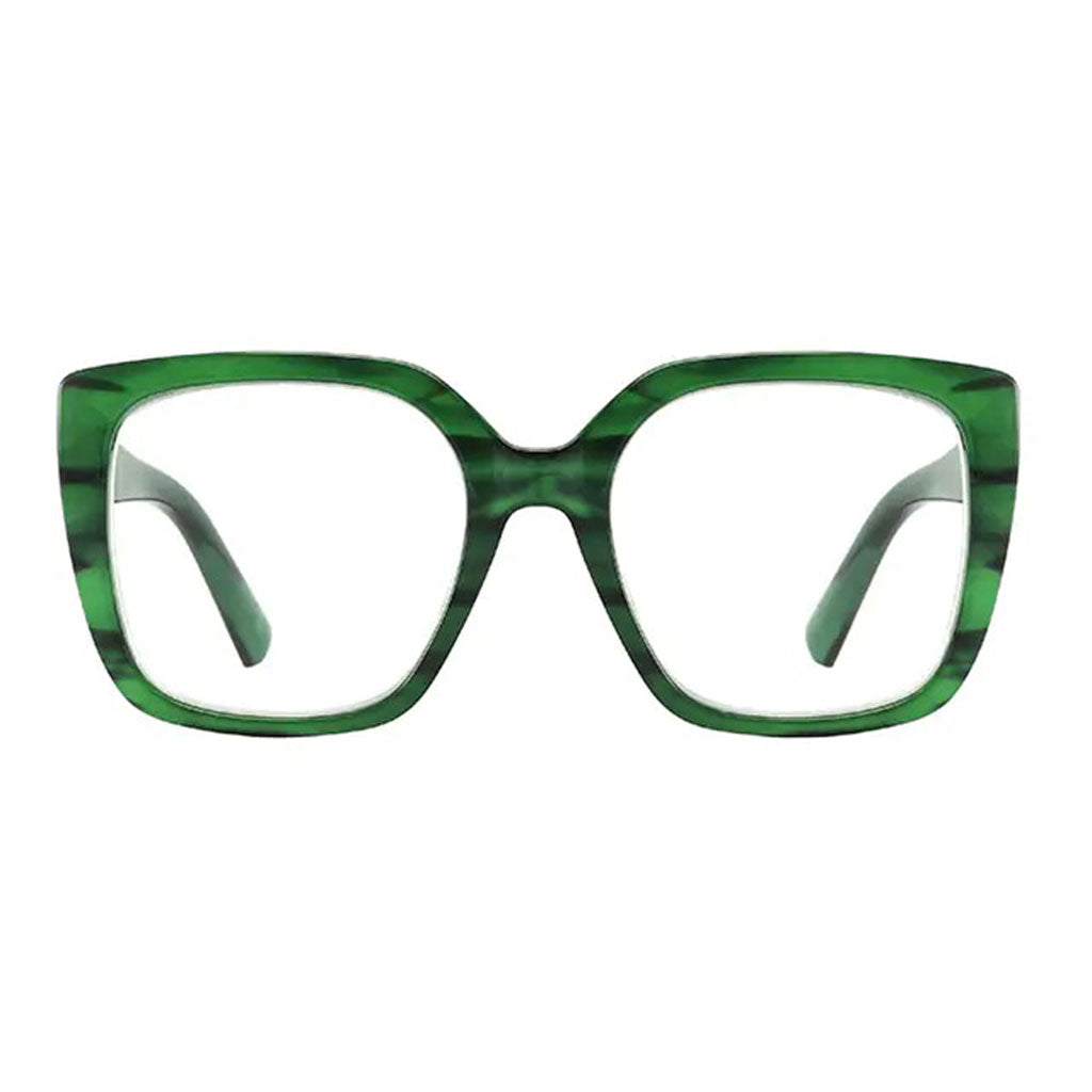 Lunettes de lecture Deirdre marbre vert