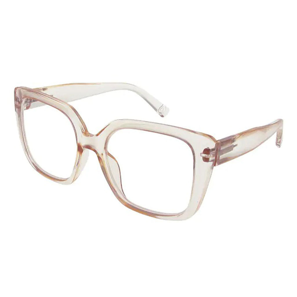 Diedre Reading Glasses Transparent Pink