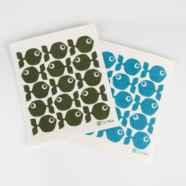 Hornsea ECO Dishcloths Fish