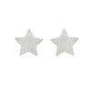 Sparkly Silver Star Studs