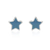 Petrol Blue Stars Studs