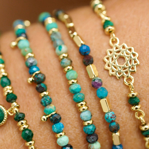 Intuition Azurite Gold Bracelet