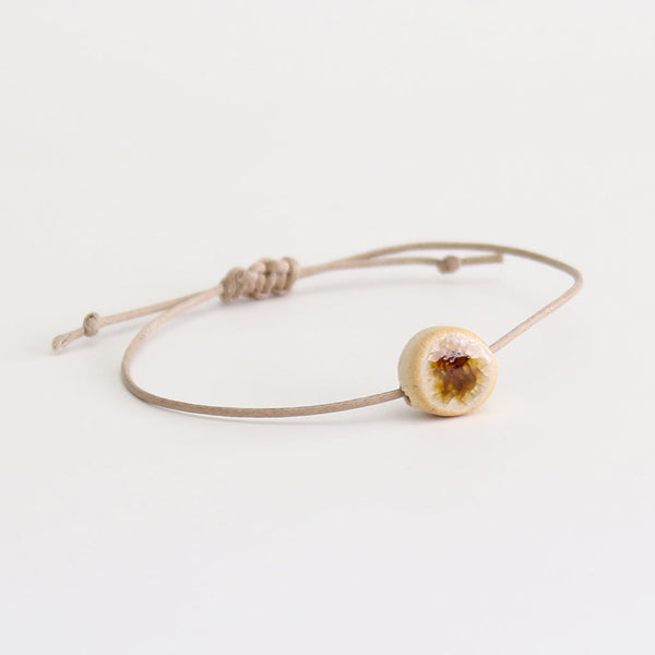 Recycled Gin Bottle Treacle Bracelet