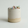 Pot Match Striker avec allumettes dans la série Off-White Stone par Habulous Ceramics