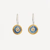 Blue Pool Sterling Silver Large Hoops - Habulous