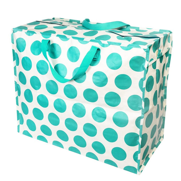 Turquoise On White Spotlight Jumbo Storage