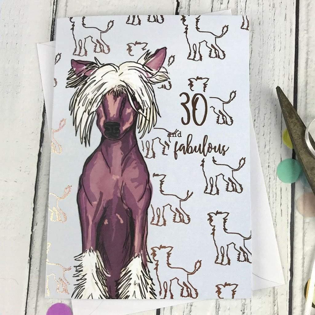 30 and fabulous card FA82 - Insideout