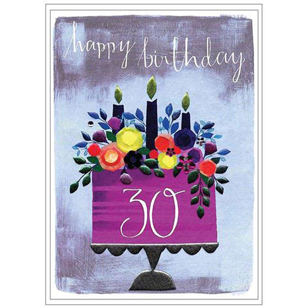30th Happy Birthday Card - Insideout