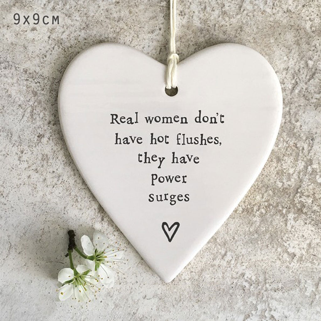Real Women Hot Flushes Hanging Heart