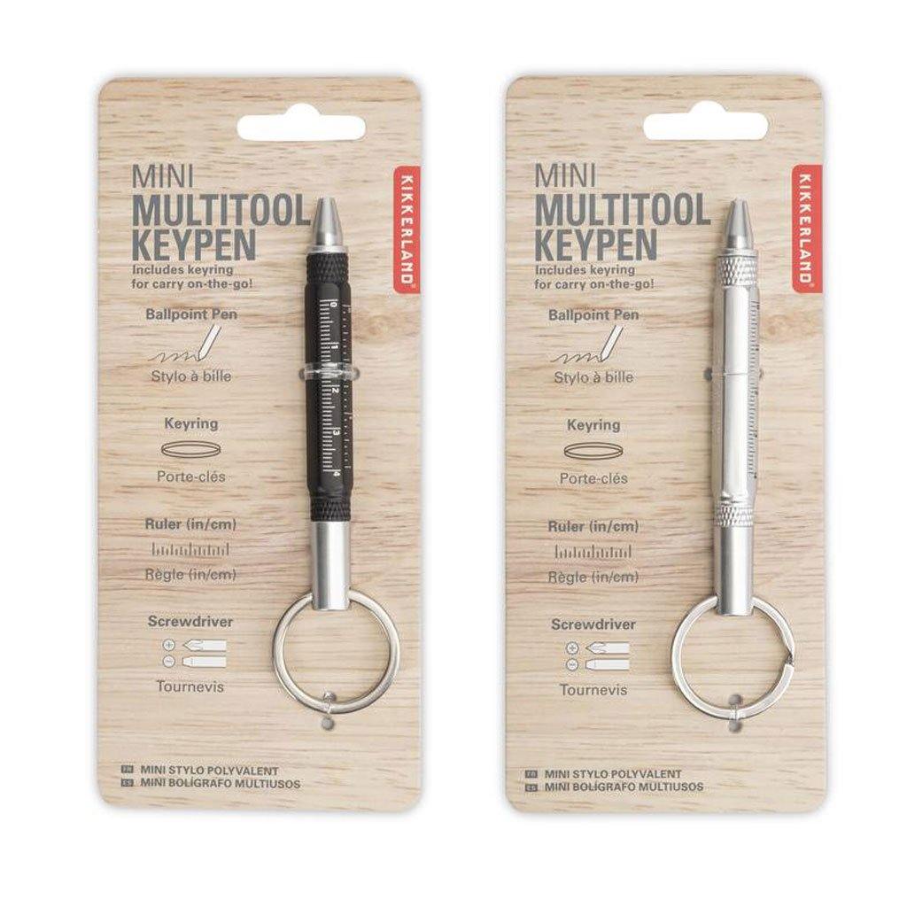5-in1 Pen Mini Multi Tool Black/Silver - Insideout