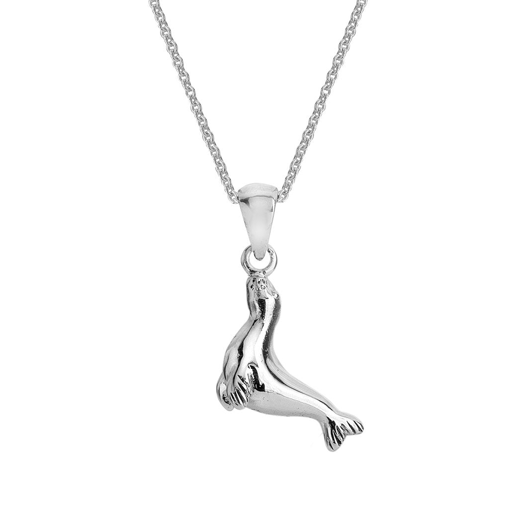 Cornish Seal Sterling Silver Necklace