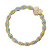 Bracelet élastique en forme de cœur doré métallisé sur bonbons
