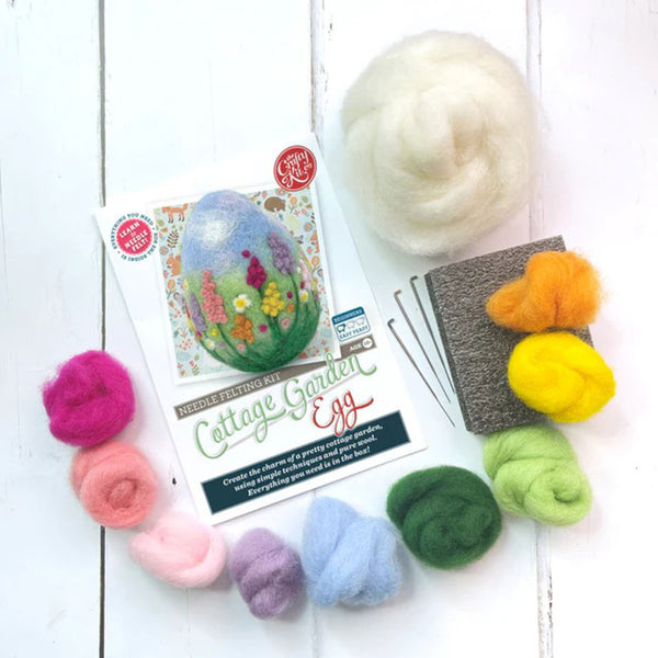 Cottage Garden Egg Needle Felting Kit
