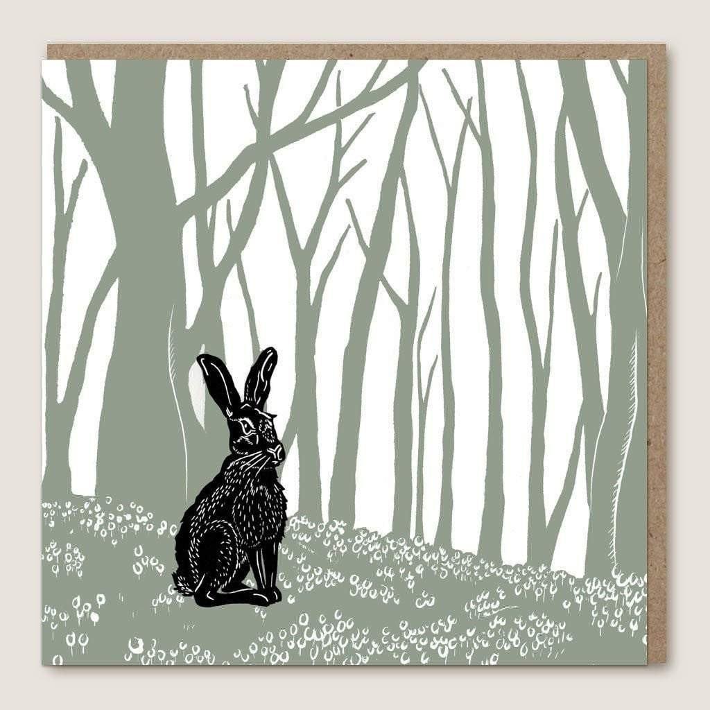 ACU03 Hare Wood Card - Insideout