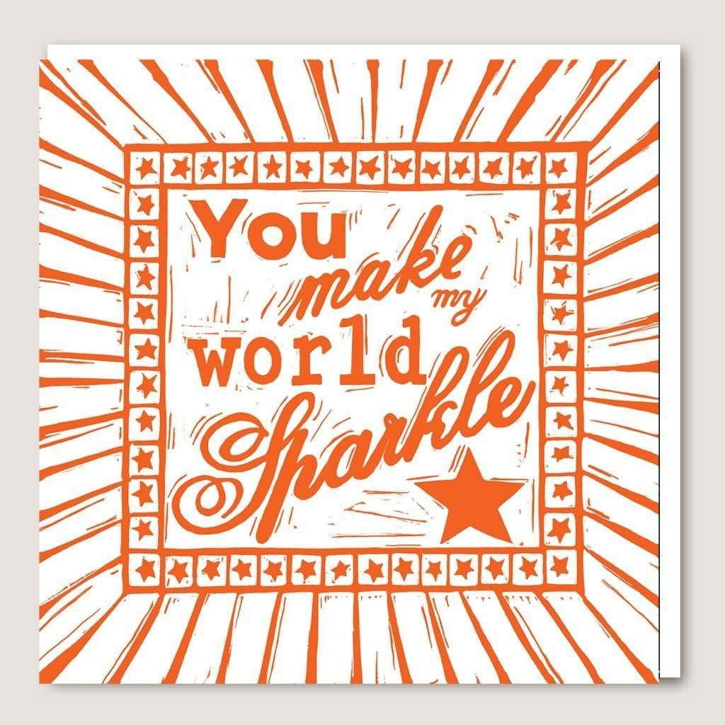 ACUW05 You Make My World Sparkle Card - Insideout