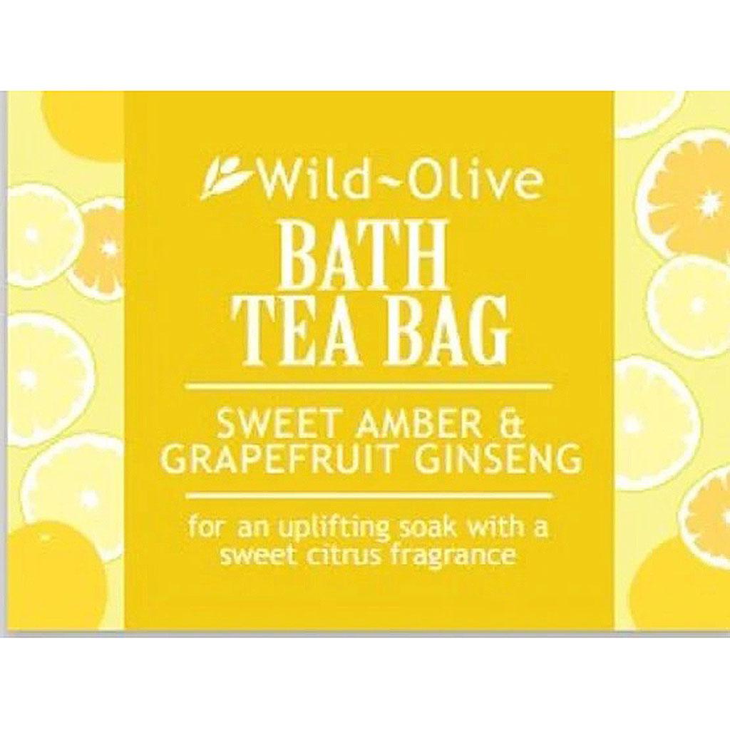 Bath Tea Bag Sweet Amber & Grapefruit Ginseng - Insideout