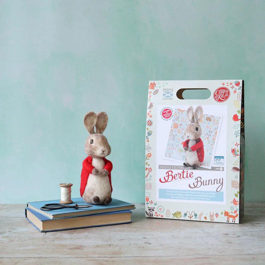 Bertie Bunny Needle Felting Kit - Insideout